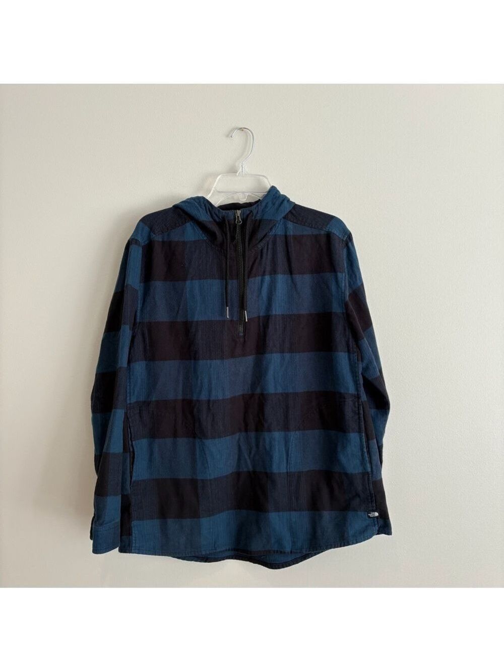 The North Face Stayside Plaid Women’s Flannel 3/4 Zip Hooded Pullover Size L